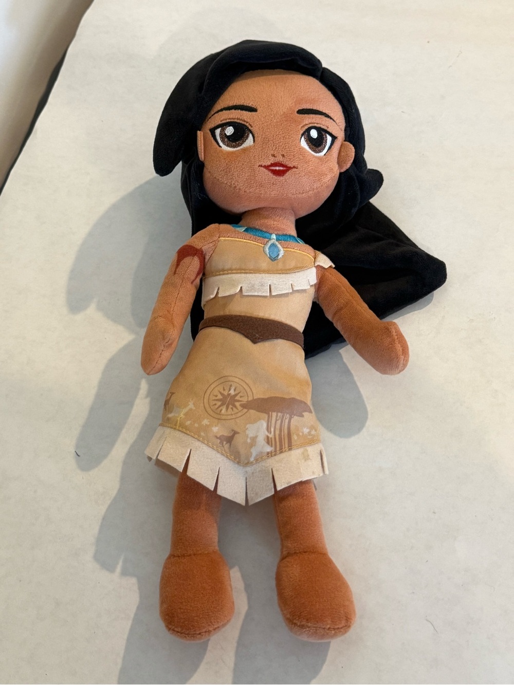 Disney Store Pocahontas Princess 13" Plush Soft Doll Embroidered Details - Picture 2 of 6
